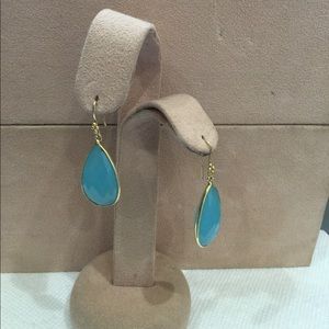 Blue agate earrings
